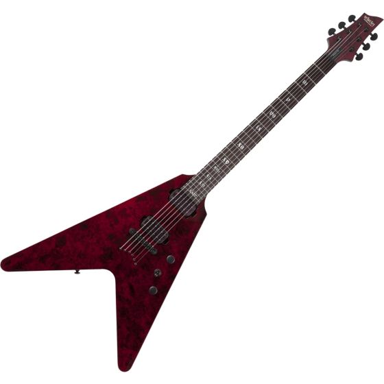 Schecter V-1 Apocalypse Electric Guitar in Red Reign, 3053