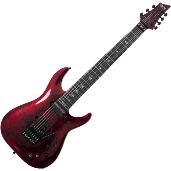 Schecter C-7 FR-S Apocalypse Electric Guitar in Red Reign, 3058