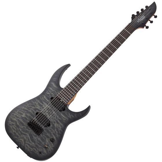 Schecter MK-7 MK-III Keith Merrow Standard Electric Guitar in Trans Black Burst, 830