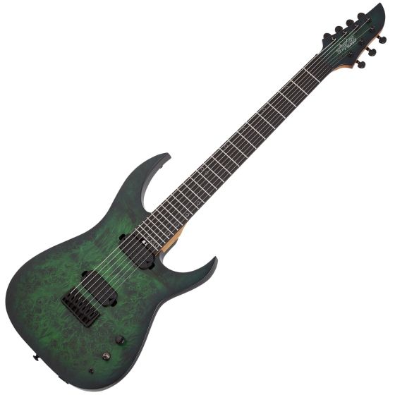 Schecter MK-7 MK-III Keith Merrow Standard Electric Guitar in Toxic Smoke Green, 831