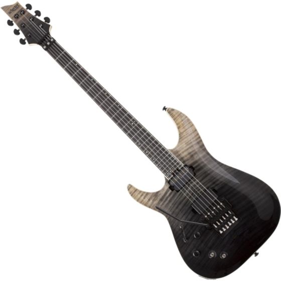 Schecter C-1 FR-S SLS Elite Left Hand Electric Guitar in Black Fade Burst, 1364
