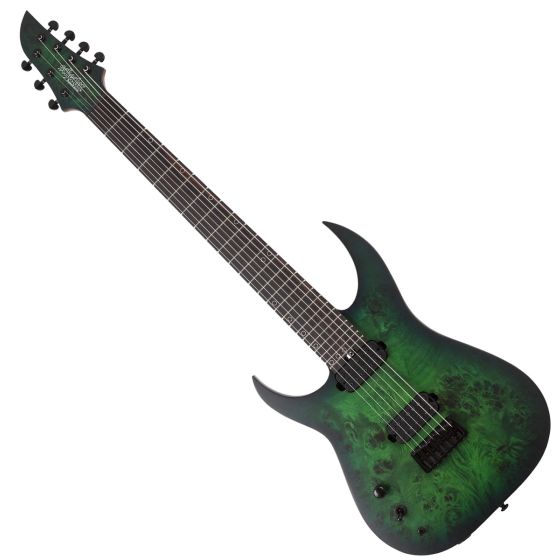 Schecter MK-7 MK-III Keith Merrow Standard Left Handed Guitar Toxic Smoke Green, 833