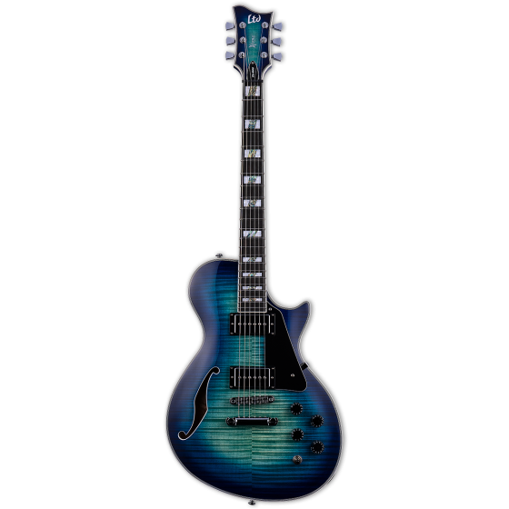 ESP LTD Xtone PS-1000 Violet Shadow Semi Hollow Electric Guitar, XPS1000FMVSH