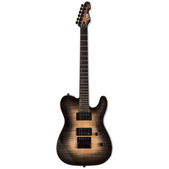 ESP LTD TE-1000 Evertune Black Natural Burst Electric Guitar, LTE1000ETFMBLKNB