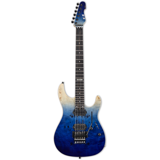 ESP E-II SN-2 Blue Natural Fade Electric Guitar w/Case, EIISN2BMBLFD