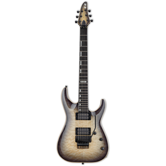 ESP E-II Horizon FR Black Natural Burst Electric Guitar w/Case, EIIHORFRQMBLKNB