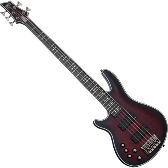 Schecter Hellraiser Extreme-5 Left-Handed Electric Bass Crimson, 1921