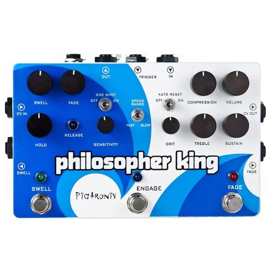 Pigtronix Philosopher King Envelope Generator Sustainer Guitar Pedal, EGC