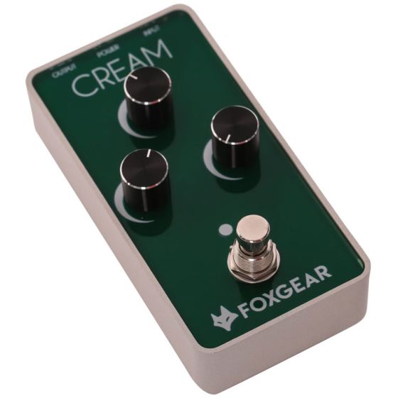 FoxGear Cream Vintage Screaming Overdrive Pedal, FOX-CRM