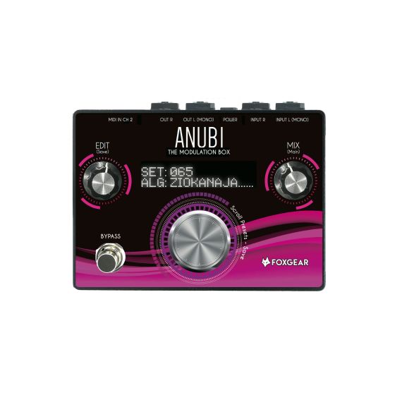 FoxGear Anubi Modulation Box Chorus Phaser Tremolo Leslie Flanger Multi-Effects Pedal, FOX-ANUBI-MOD