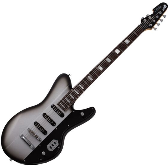 Schecter Robert Smith UltraCure VI Electric Guitar Silver Burst Pearl, SCHECTER363