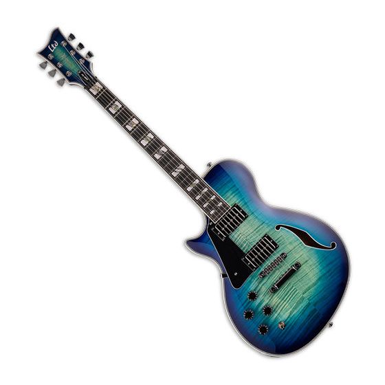 ESP LTD Xtone PS-1000 Left-Handed Electric Guitar Violet Shadow, XPS1000FMVSHLH