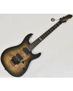 ESP E-II SN-II Nebula Black Burst Electric Guitar w/Case, EIISN2BMNBLKB