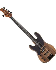 Schecter Model-T 5 String Exotic Lefty Bass Black Limba, 2837