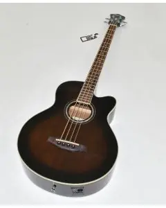 Ibanez AEB10E-DVS Artwood Series Acoustic Electric Bass in Dark Violin Sunburst High Gloss Finish 9688, AEB10EDVS.B