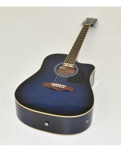 Ibanez PF15ECEWC-TBS PF Series Acoustic Guitar-Transparent Blue Sunburst High Gloss Finish 0754, PF15ECEWCTBS.B 0573