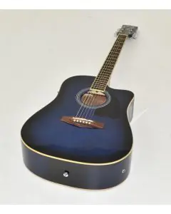 Ibanez PF15ECEWC-TBS PF Series Acoustic Guitar-Transparent Blue Sunburst High Gloss Finish 0754, PF15ECEWCTBS.B 0573
