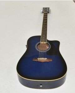 Ibanez PF15ECEWC-TBS PF Series Acoustic Guitar-Transparent Blue Sunburst High Gloss Finish 2156, PF15ECEWCTBS.B 0573