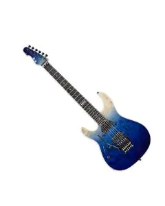 ESP E-II SN-2 Lefty Guitar in Blue Natural Fade, EIISN2BMBLUNFDLH