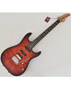 Schecter USA Sunset Custom-II HSS Guitar Tiger Eye Satin, 7156