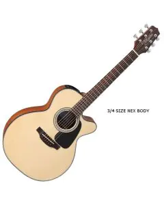 Takamine GX18CE-NS G-Series Mini Acoustic Guitar in Natural Finish, TAKGX18CENS