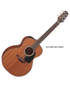 Takamine GX11ME-NS G-Series Mini Acoustic Guitar in Natural Finish, TAKGX11MENS