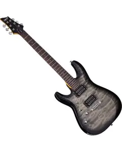 Schecter C-6 Plus Left-Handed Electric Guitar Charcoal Burst, 448