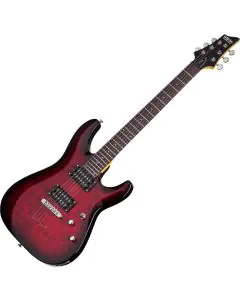 Schecter C-6 Plus Electric Guitar See-Thru Cherry Burst, 447