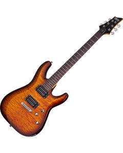 Schecter C-6 Plus Electric Guitar Vintage Sunburst, 444