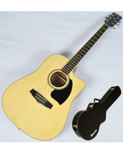 Ibanez PF15ECEWC-NT PF Series Acoustic Guitar in Natural High Gloss Finish SA141202029, PF15ECEWCNT.B 2029