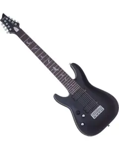 Schecter Damien Platinum-8 Left-Handed Electric Guitar Satin Black, 1188