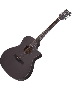 Schecter Orleans Studio Acoustic Guitar in Satin See Thru Black Finish, 3713