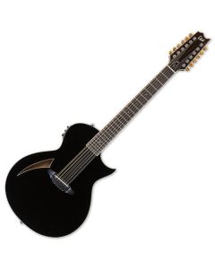 ESP LTD TL-12 12-String Acoustic Electric Guitar Black B-Stock, LTL12BLK.B