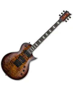 ESP LTD EC-1000 Evertune Electric Guitar Dark Brown Sunburst, LEC1000ETQMDBSB
