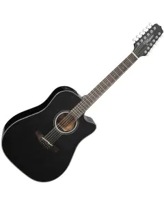 Takamine GD30CE-12BLK Dreadnought Acoustic Electric Guitar Black B-Stock, TAKGD30CE12BLK.B