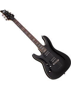 Schecter Omen-6 Left-Handed Electric Guitar in Gloss Black Finish, 2063