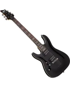 Schecter Omen-6 Left-Handed Electric Guitar in Gloss Black Finish, 2063