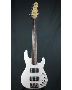 ESP E-II AP-5 STW See Thru White Bass Guitar, EIIAP5STW