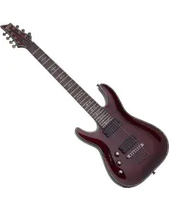 Schecter Hellraiser C-7 Left-Handed Electric Guitar Black Cherry, 1796