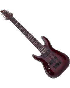 Schecter Hellraiser C-8 Left-Handed 8-String Electric Guitar Black Cherry, 133