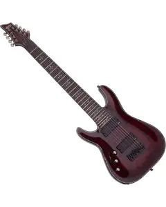 Schecter Hellraiser C-8 Left-Handed 8-String Electric Guitar Black Cherry, 133