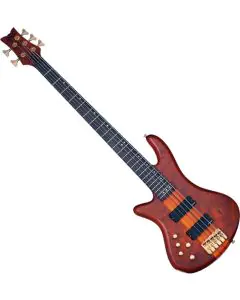 Schecter Stiletto Studio-5 Left-Handed Electric Bass Honey Satin, 2780