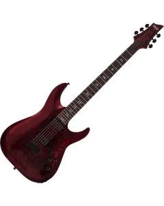 Schecter C-1 Apocalypse Electric Guitar in Red Reign, 3055