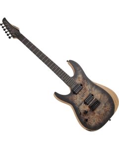 Schecter Reaper-6 Left Handed Electric Guitar in Satin Charcoal Burst, 1512