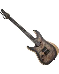 Schecter Reaper-6 Left Handed Electric Guitar in Satin Charcoal Burst, 1512