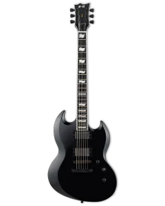 ESP E-II Viper Black Electric Guitar w/Case, EIIVIPERBLK