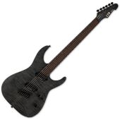 ESP LTD M-1000 Multi-Scale Electric Guitar See Thru Black Satin, LM1000MSFMSTBLKS