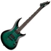 ESP LTD H3-1000 Electric Guitar Black Turquoise Burst, LH31000FMBLKTB