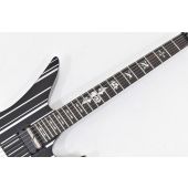 Schecter Synyster Custom-S Electric Guitar Gloss Black Silver Pin Stripes B-Stock 1378