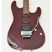 Schecter CET USA Custom Shop Electric Guitar Black Cherry, CETQMBCH